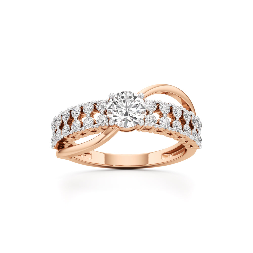 Lighttrace Diamond Cluster Ring