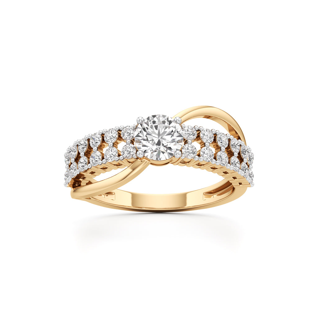 Lighttrace Diamond Cluster Ring