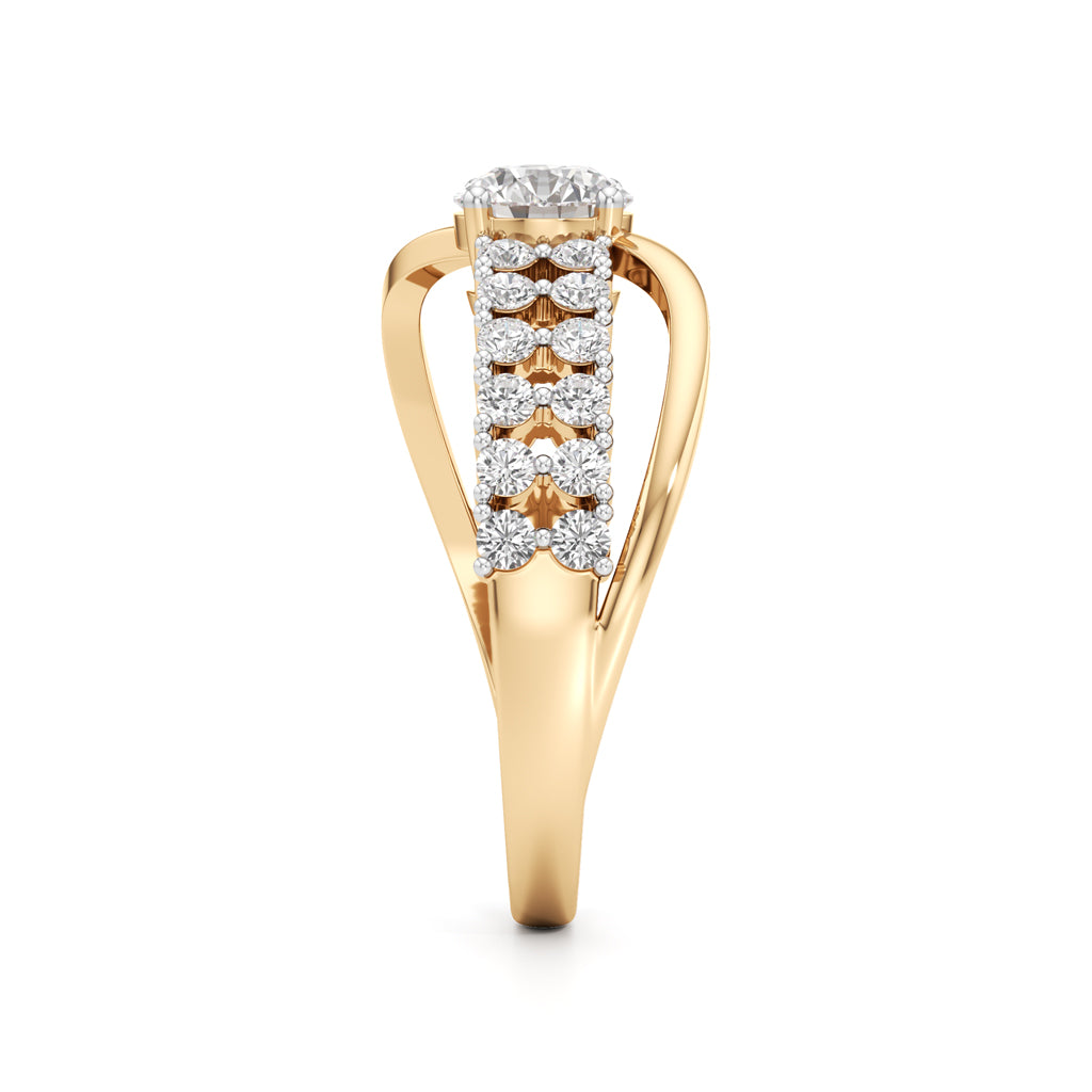 Lighttrace Diamond Cluster Ring