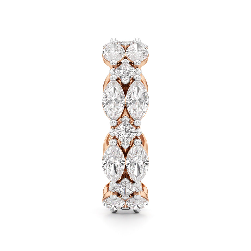 Marquise Princess Cut Diamond Shinelink Band