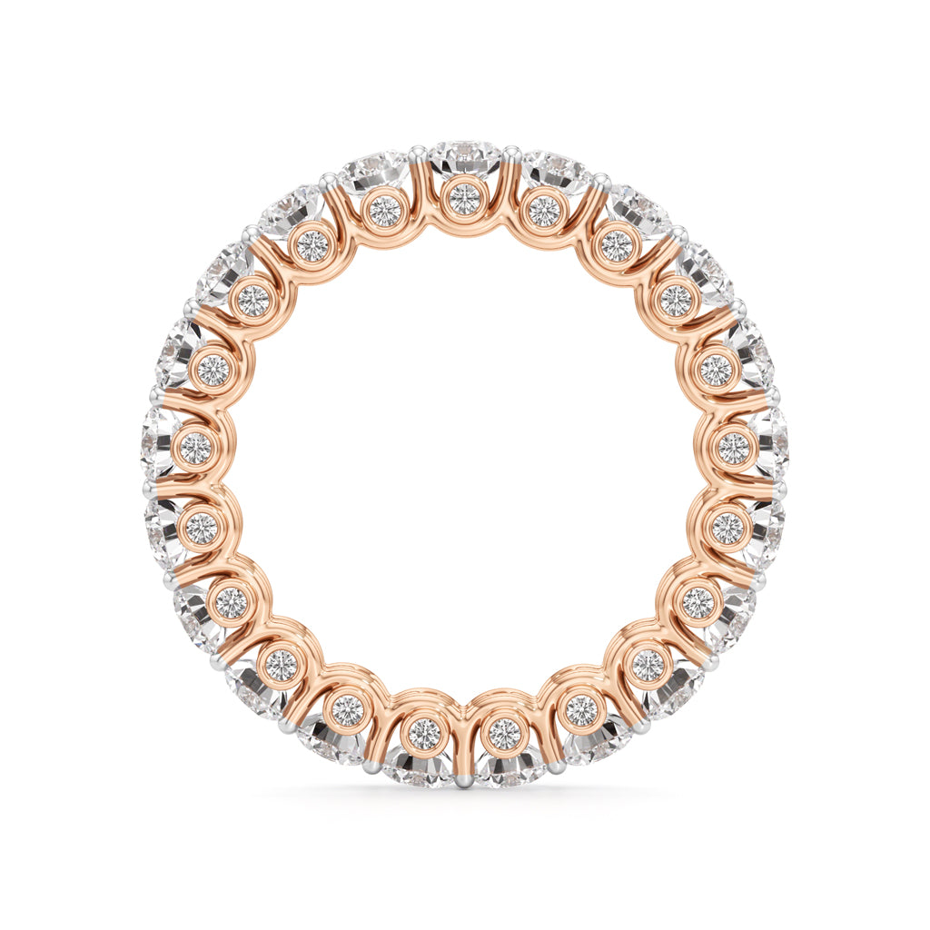 Round Diamond Prong Set Eternity Gleamband