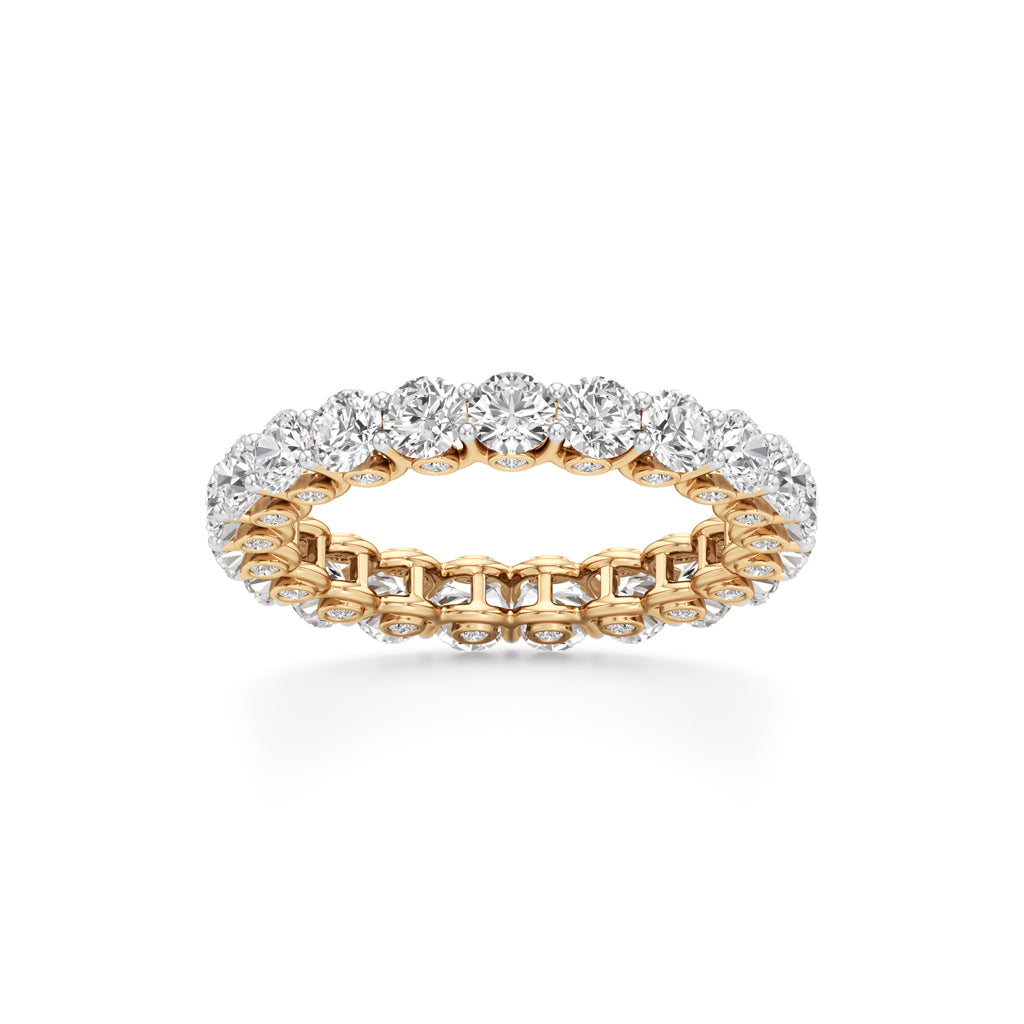 Round Diamond Prong Set Eternity Gleamband