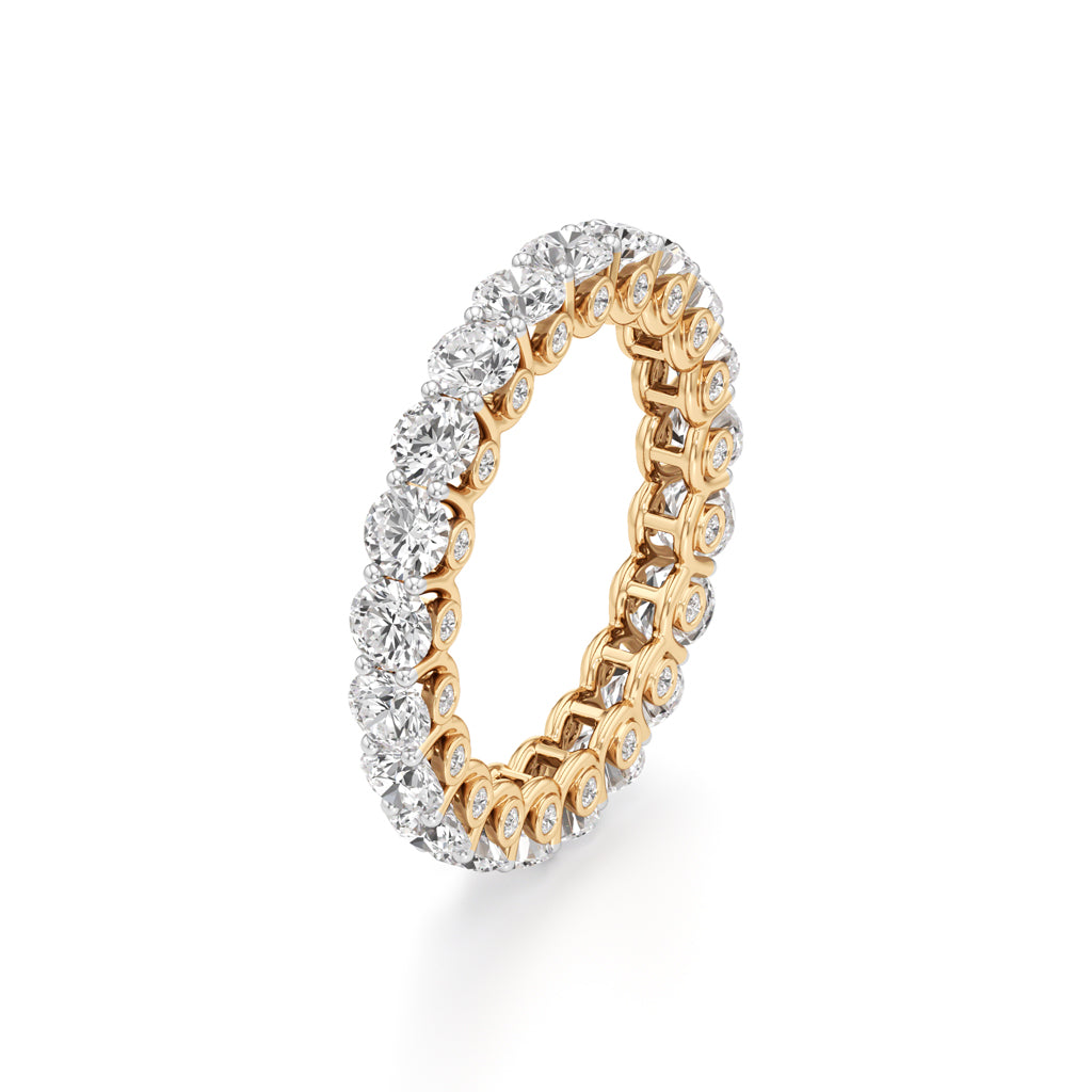 Round Diamond Prong Set Eternity Gleamband