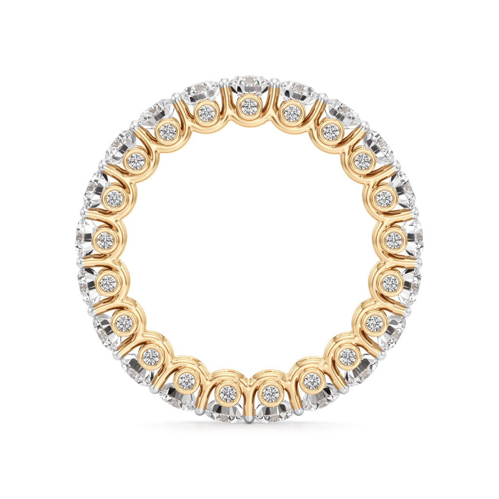 Round Diamond Prong Set Eternity Gleamband