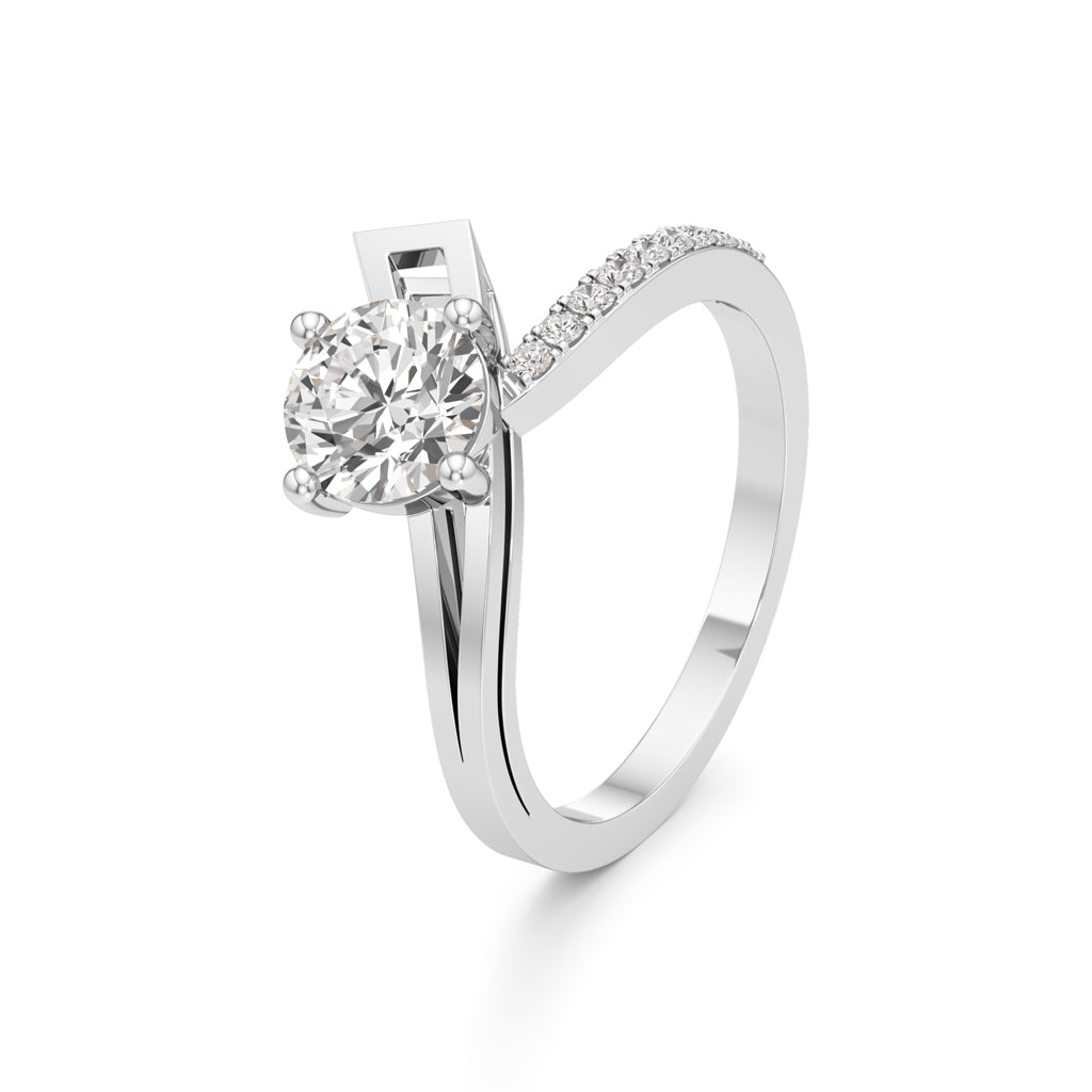 Cherished Shine Diamond Solitaire Ring