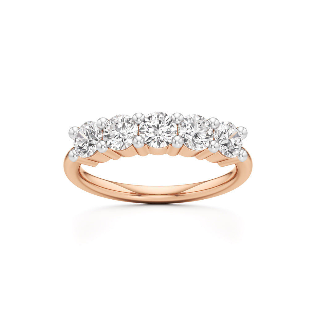 Five Stone Round Diamond Ring