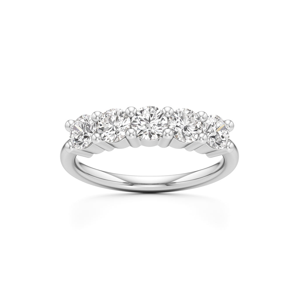 Five Stone Round Diamond Ring