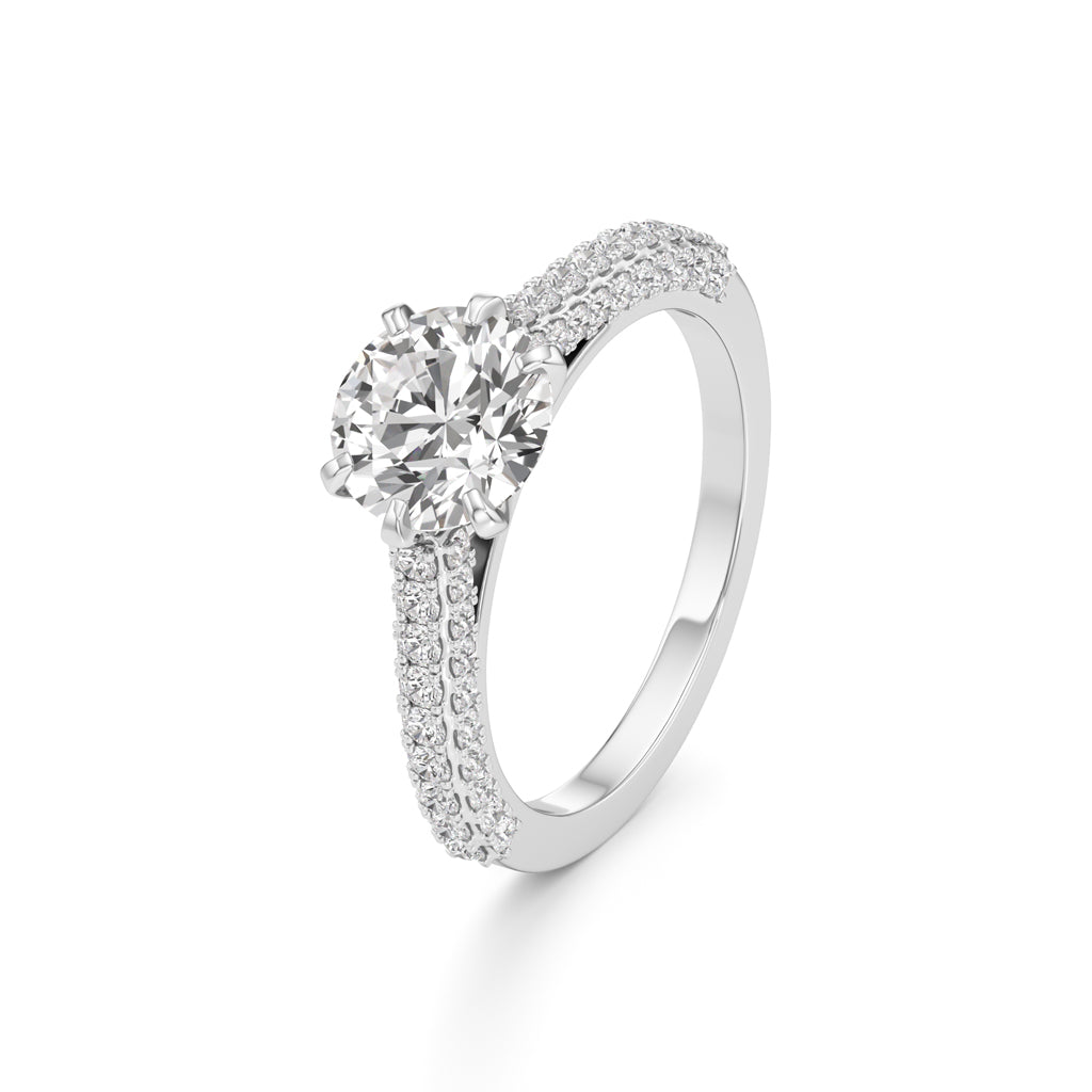 Lustrous Charm Diamond Ring