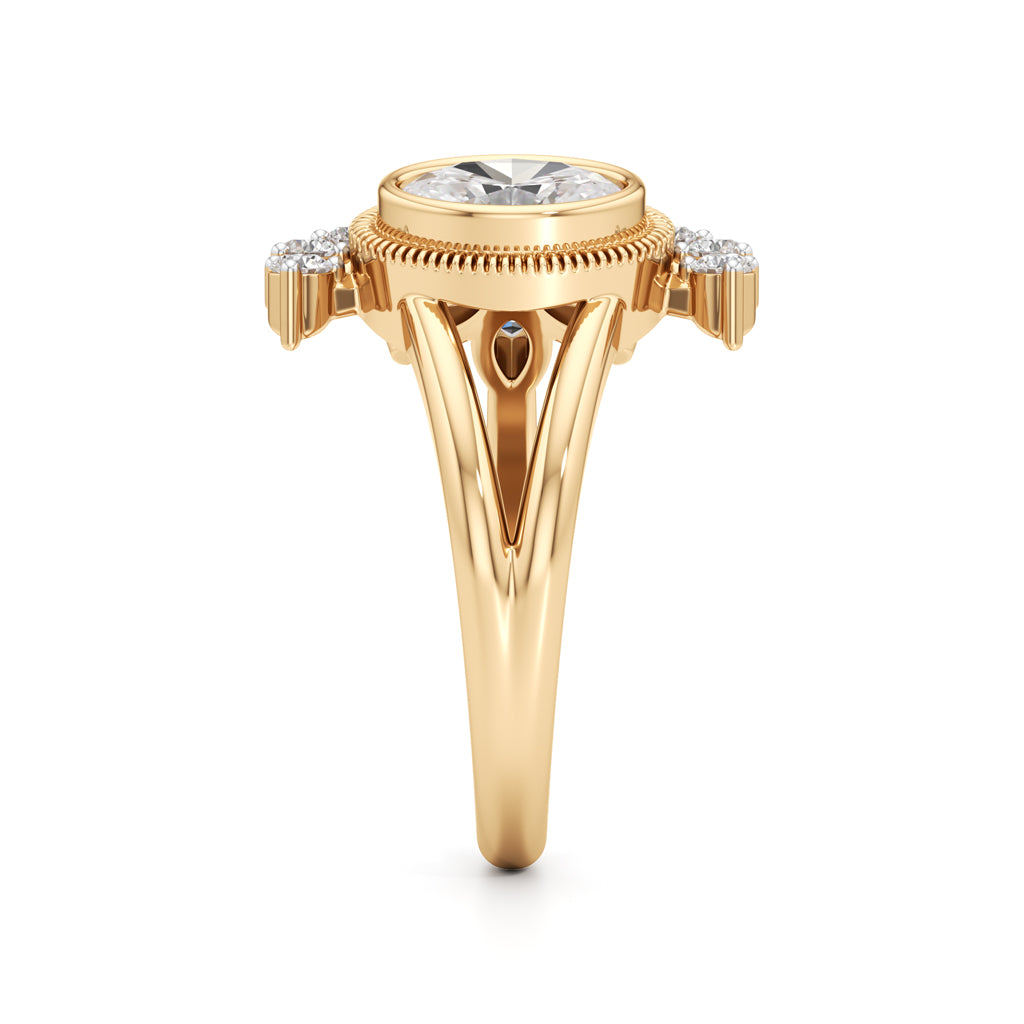 Elysian Radiance Floral Diamond Ring