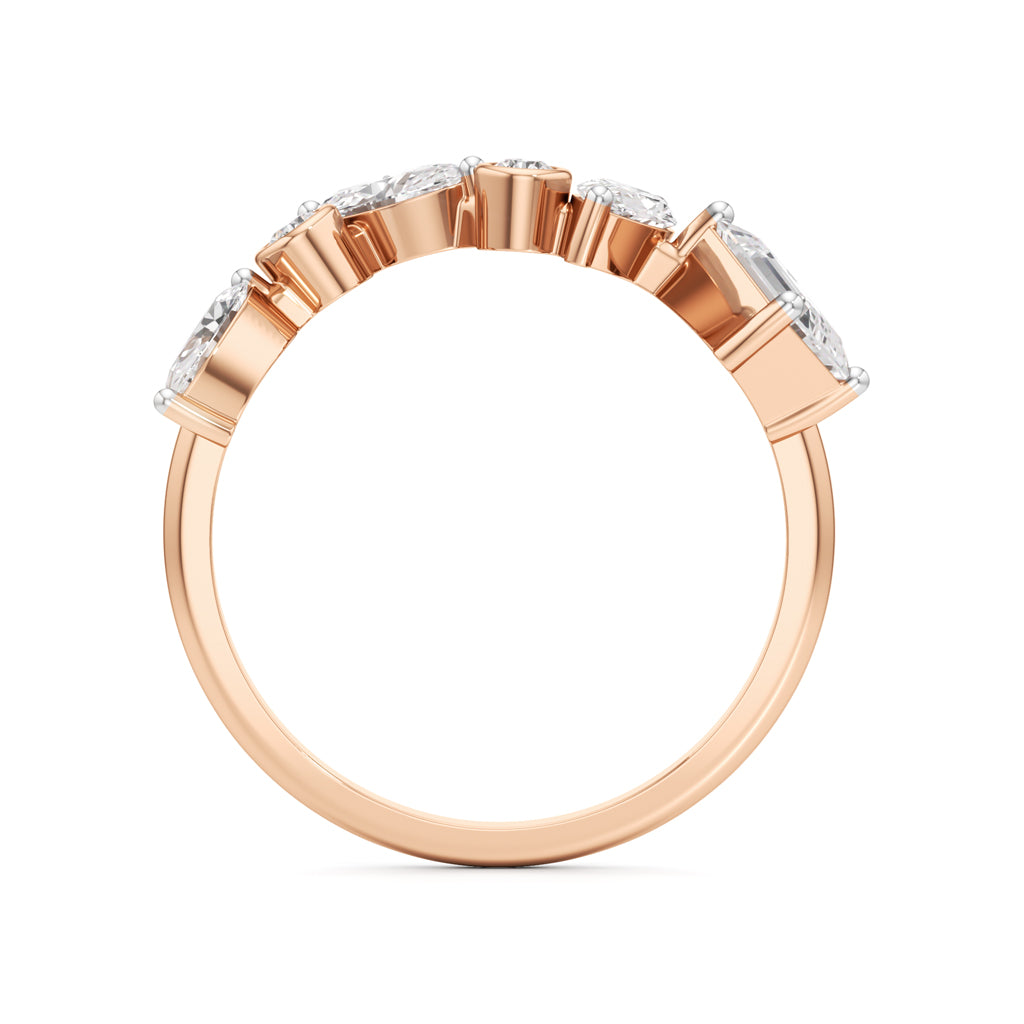 Celestia Orbit Multi-Cut Diamond Open Ring