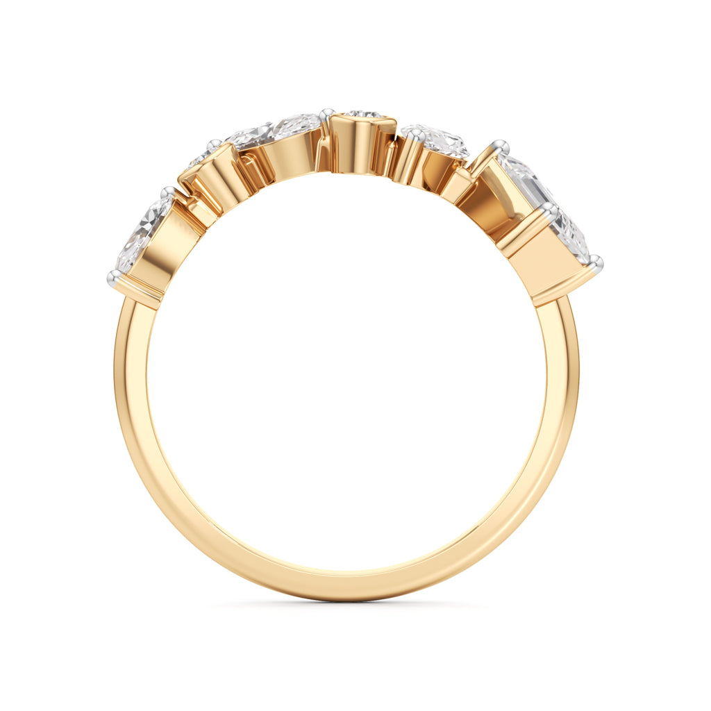Celestia Orbit Multi-Cut Diamond Open Ring