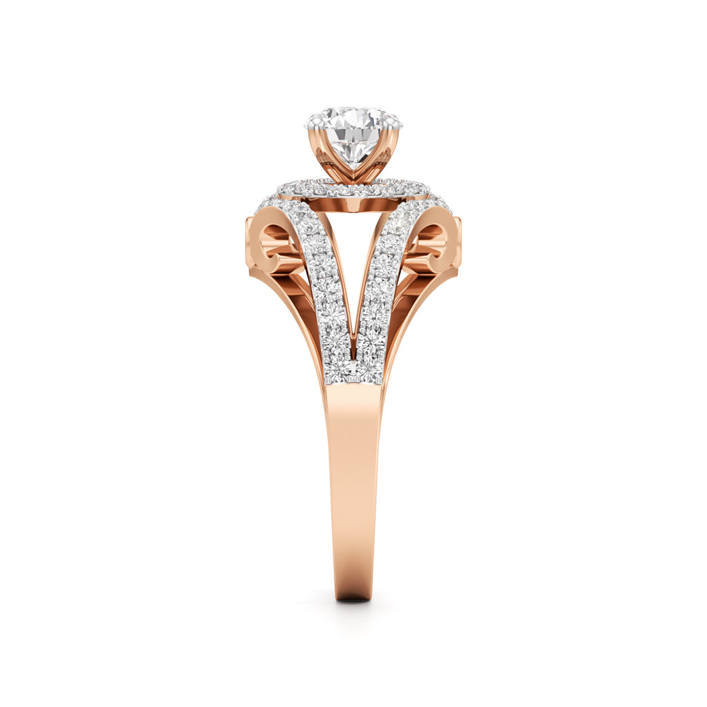 Infinity Glow Diamond Halo Ring