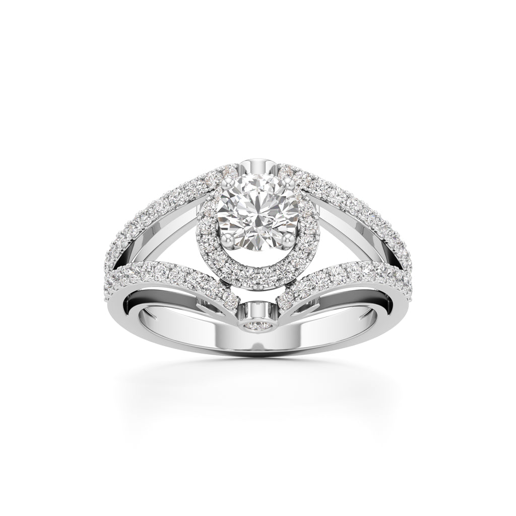 Infinity Glow Diamond Halo Ring