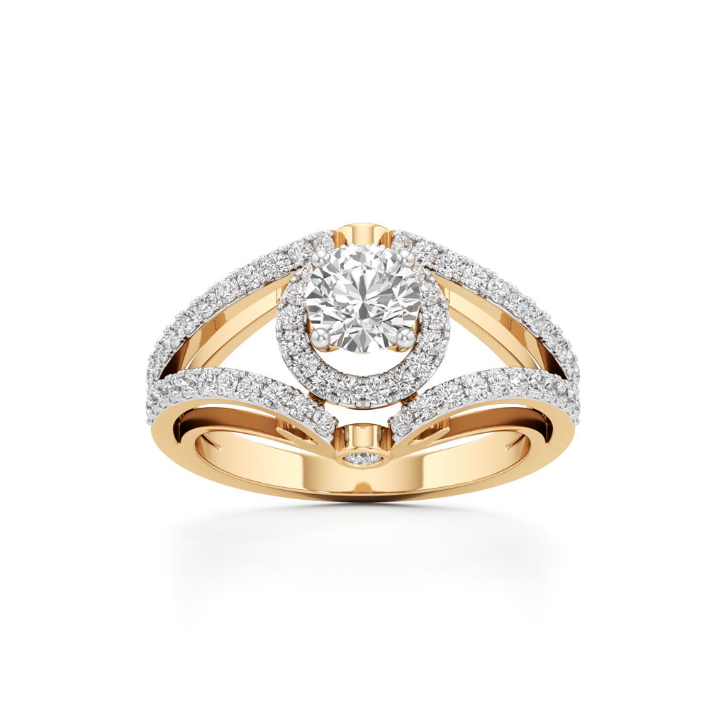 Infinity Glow Diamond Halo Ring