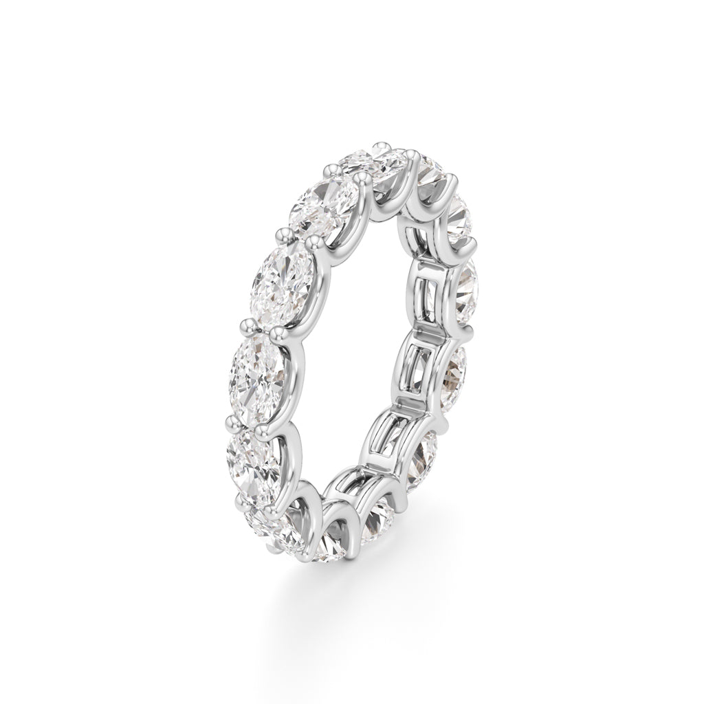 Eterna Classic Oval Diamond Band