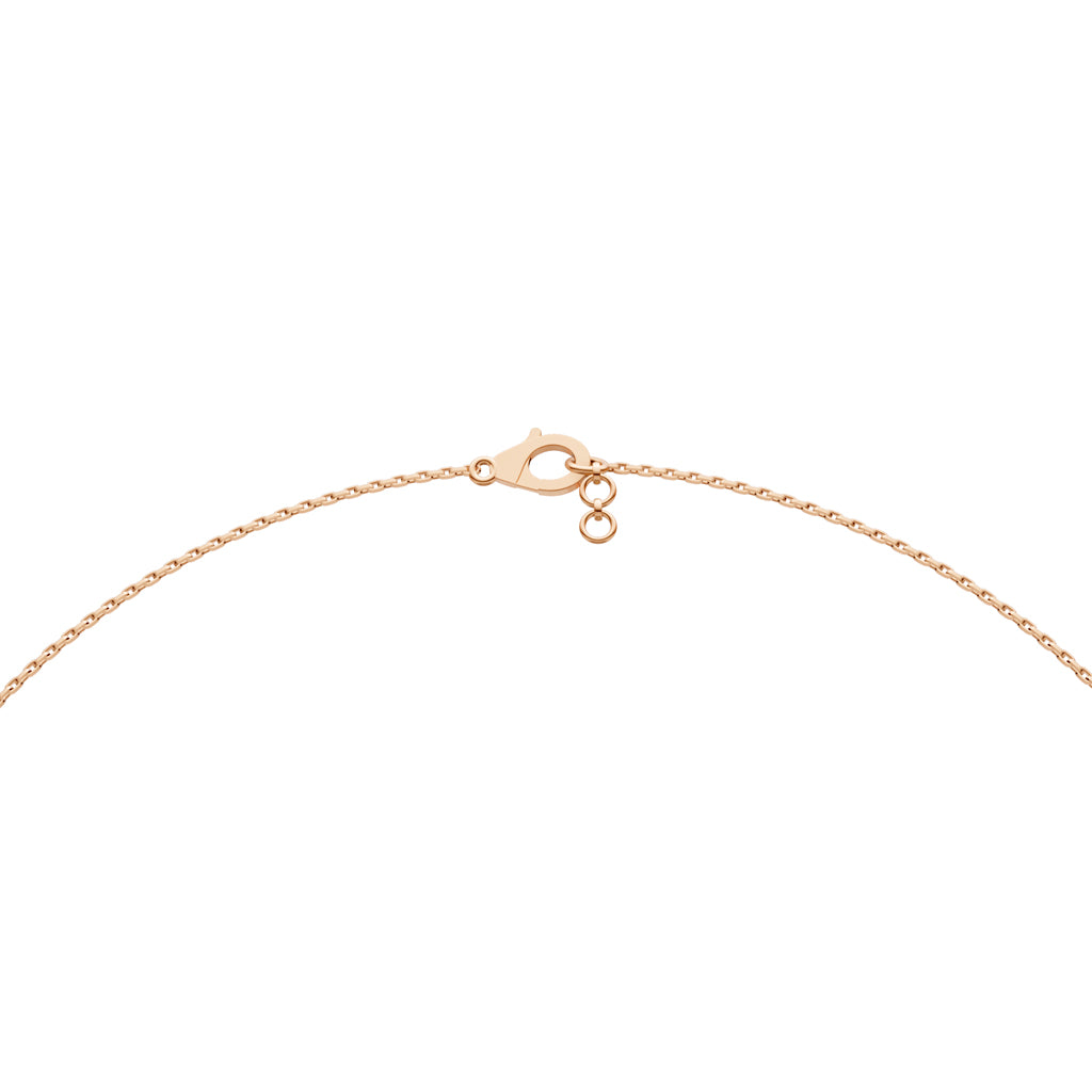 Layered Diamond Necklace with Ring Motif