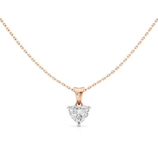 Dazzle 1.5Ct Heart Cut Solitaire Pendant