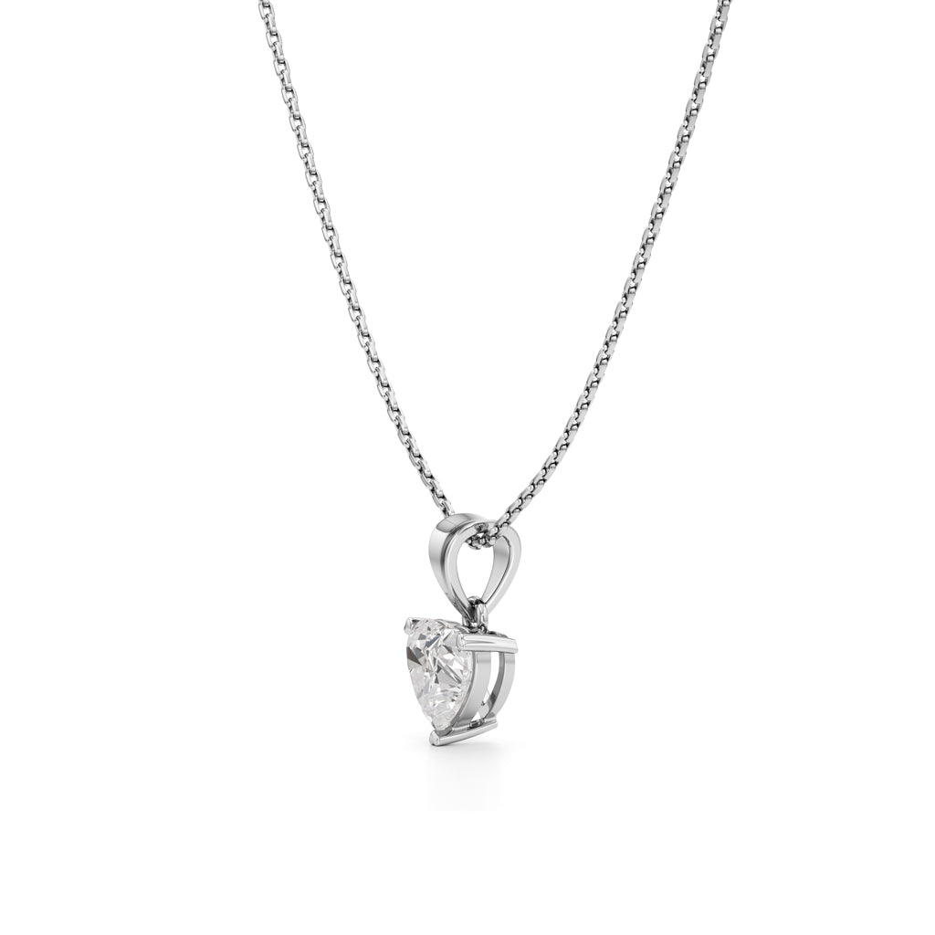 Dazzle 1.5Ct Heart Cut Solitaire Pendant