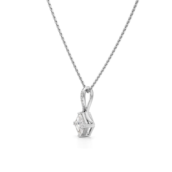 Faelora 1.50Ct Solitaire Asscher Cut Casual Pendant