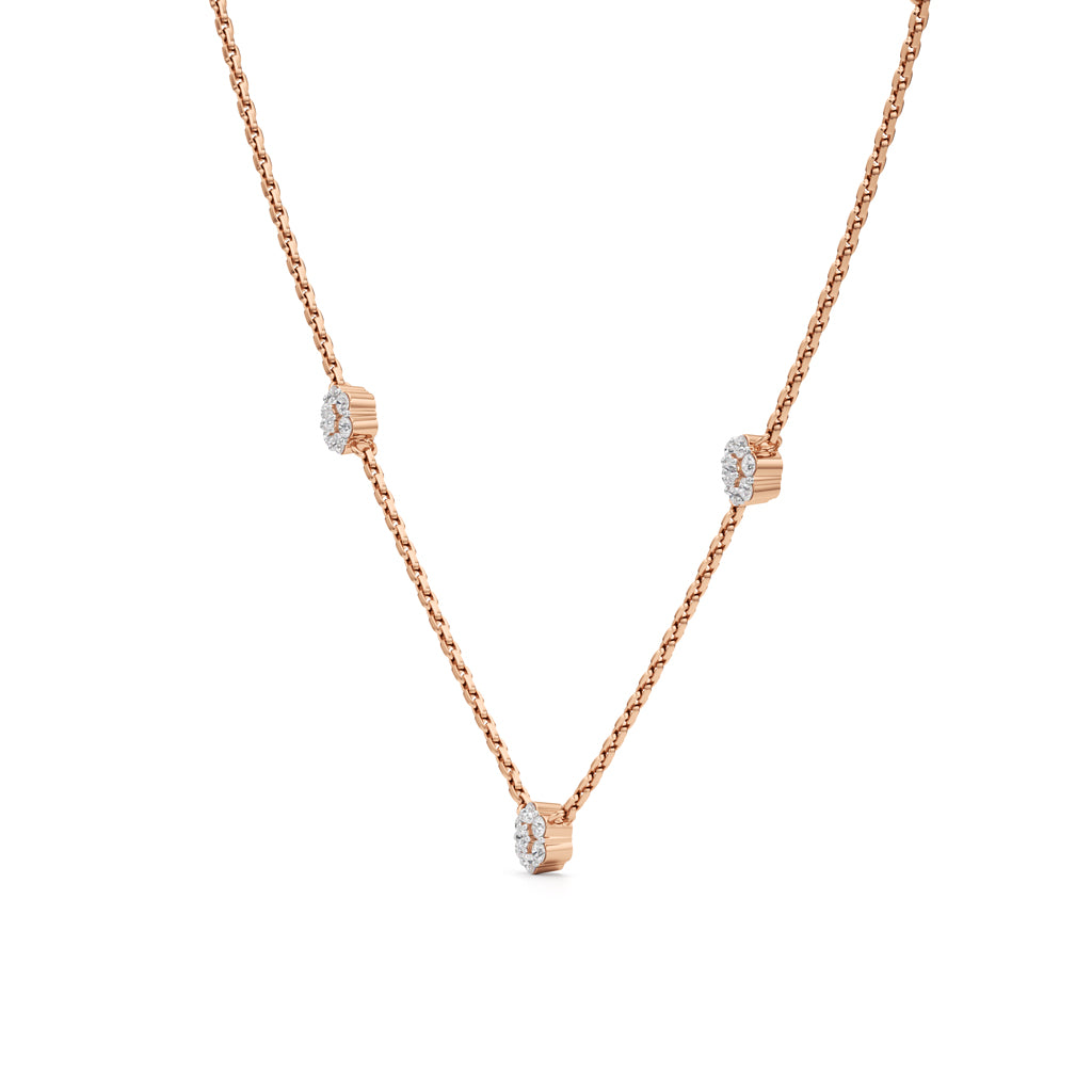 Wistaria Flower Style Round Cut Delicate Pendant