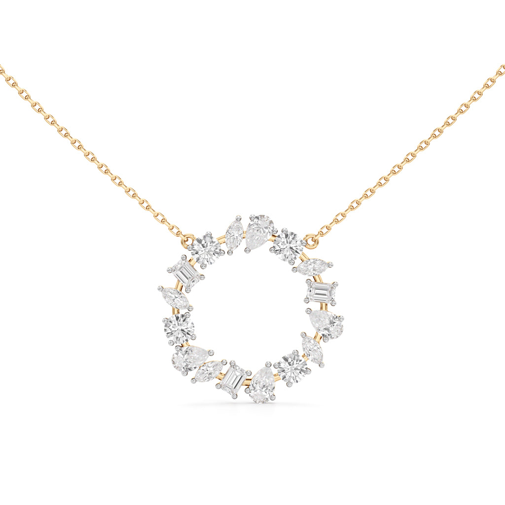 Ravenna 1.75Ct Open Circle Pear Cut Fancy Pendant