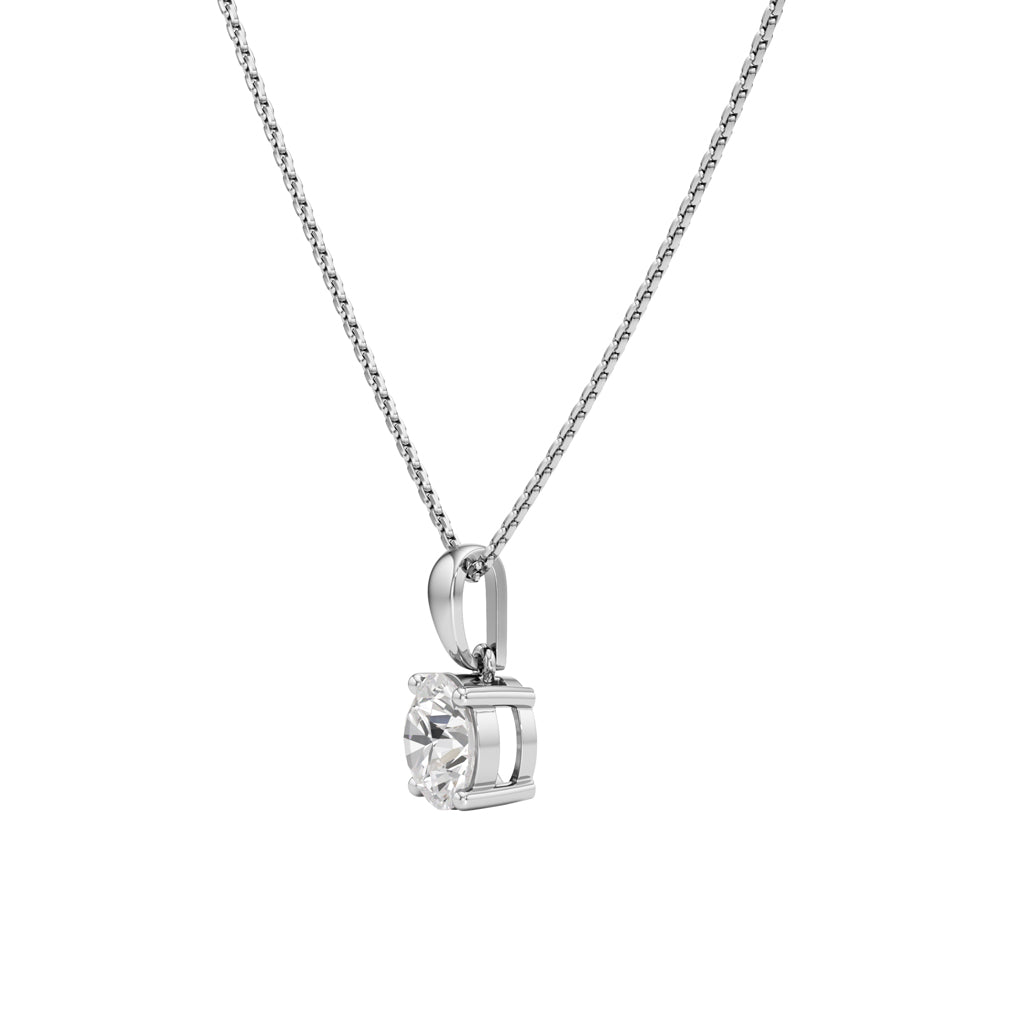 Iris 2Ct Solitaire Round Cut Solitaire Pendant