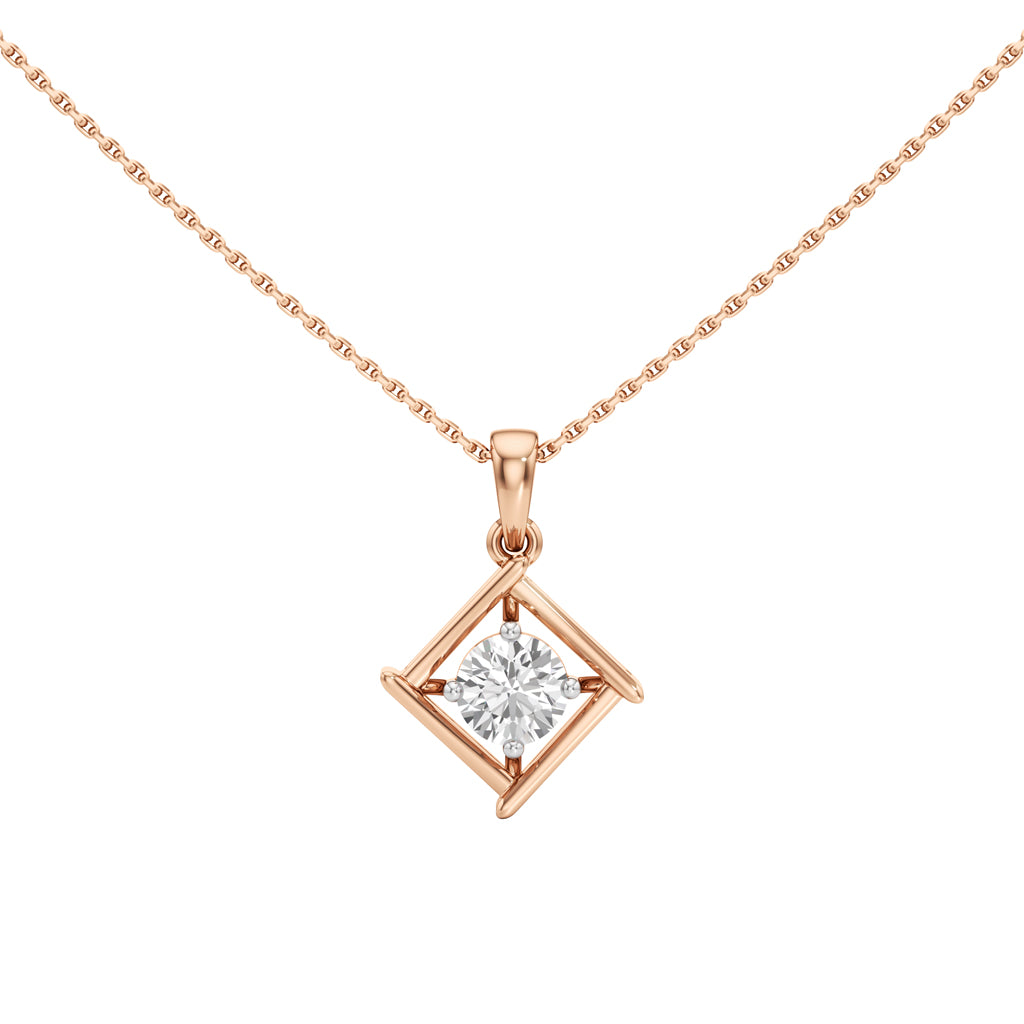 Celestial 1Ct Round Cut Solitaire Pendant
