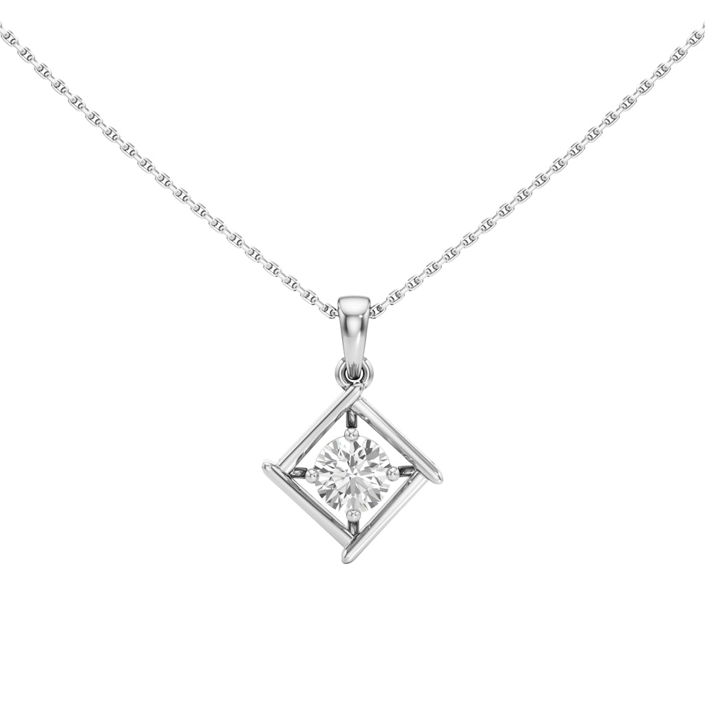 Celestial 1Ct Round Cut Solitaire Pendant