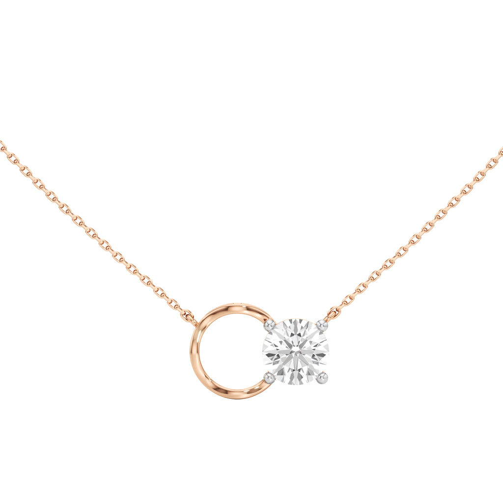 Ulissa 2Ct Four Prong Round Cut Fancy Pendant