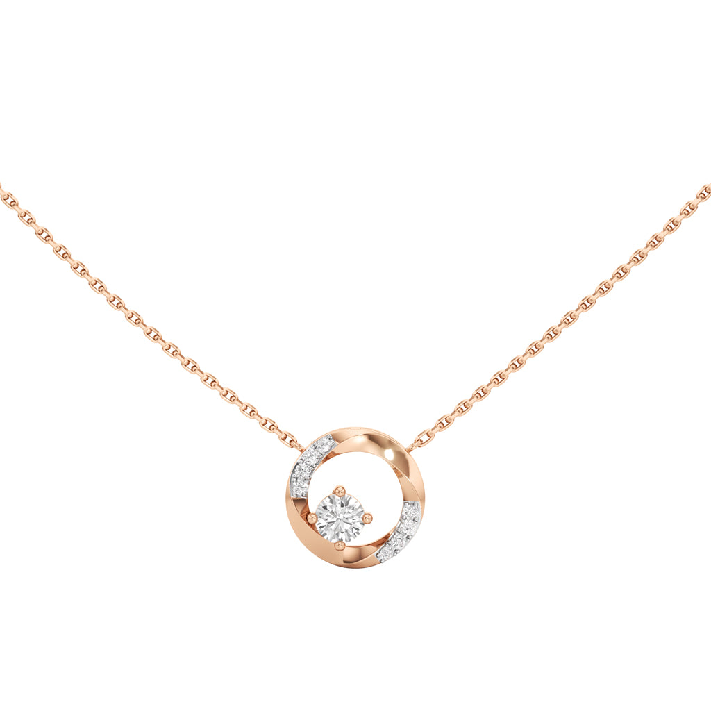 0.25Ct Round Shape Delicate Pendants