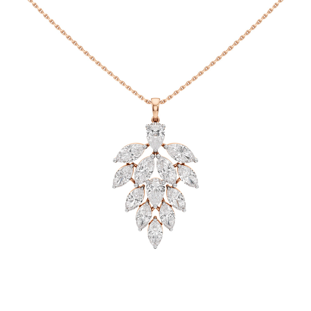 Petra 5.25Ct Leaf Style Pear Cut Fancy Pendant
