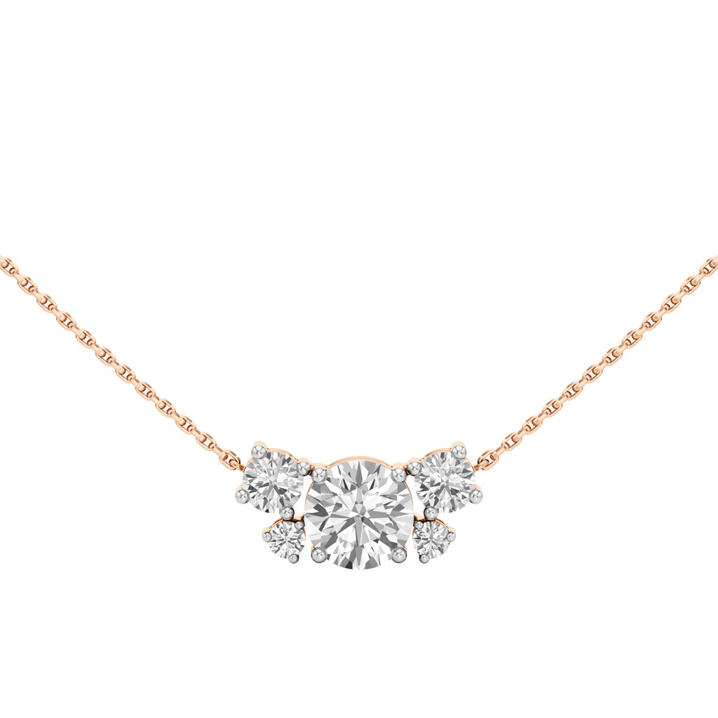 Juliette 2.75Ct Four Prong Round Cut Casual Pendant