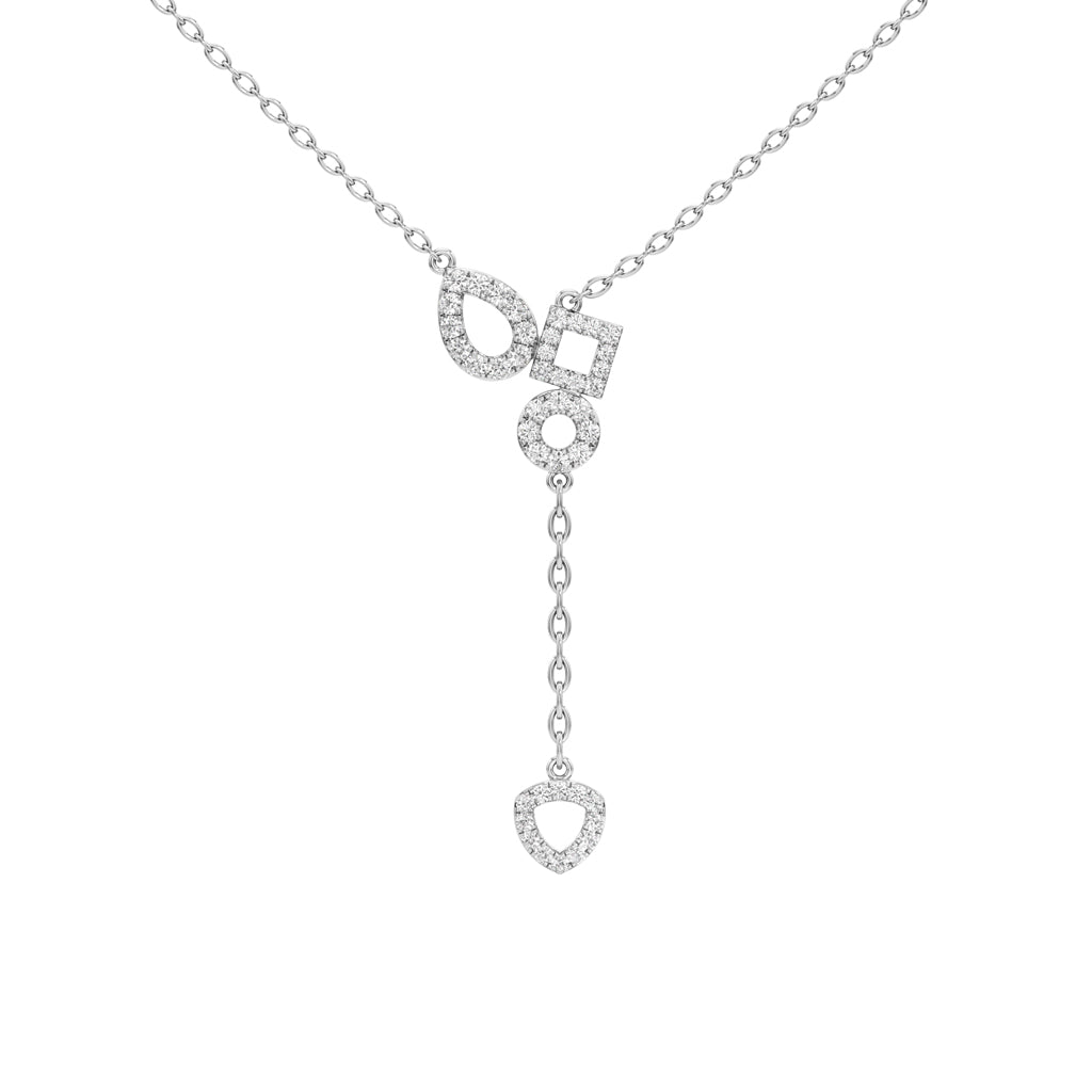 Glenna 0.50Ct Dangling Round Cut Delicate Pendant