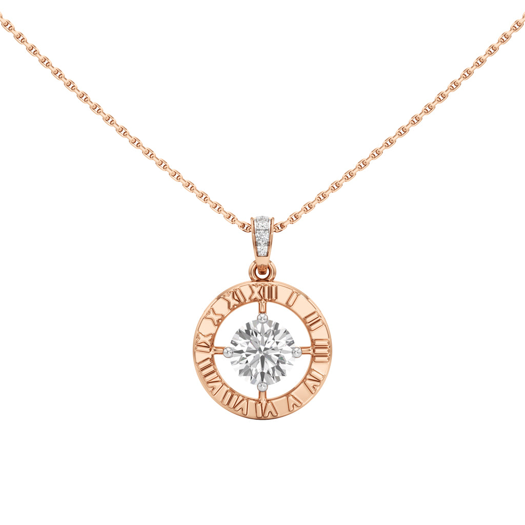 Fiorenza 1.5Ct Halo Round Cut Casual Pendant