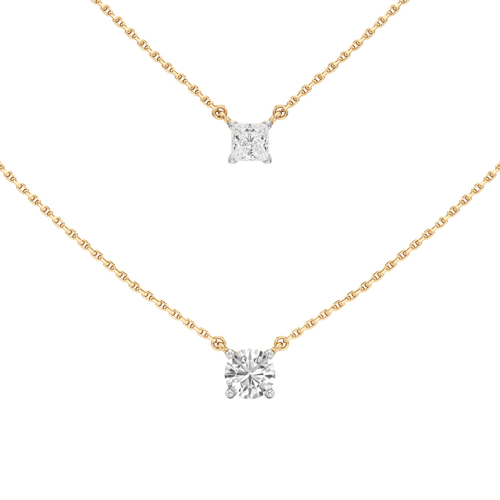 1.25Ct Round Shape Solitaire Pendants