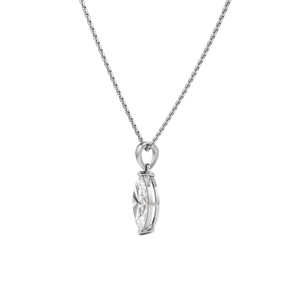 2Ct Marquise Shape,Solitaire Pendants
