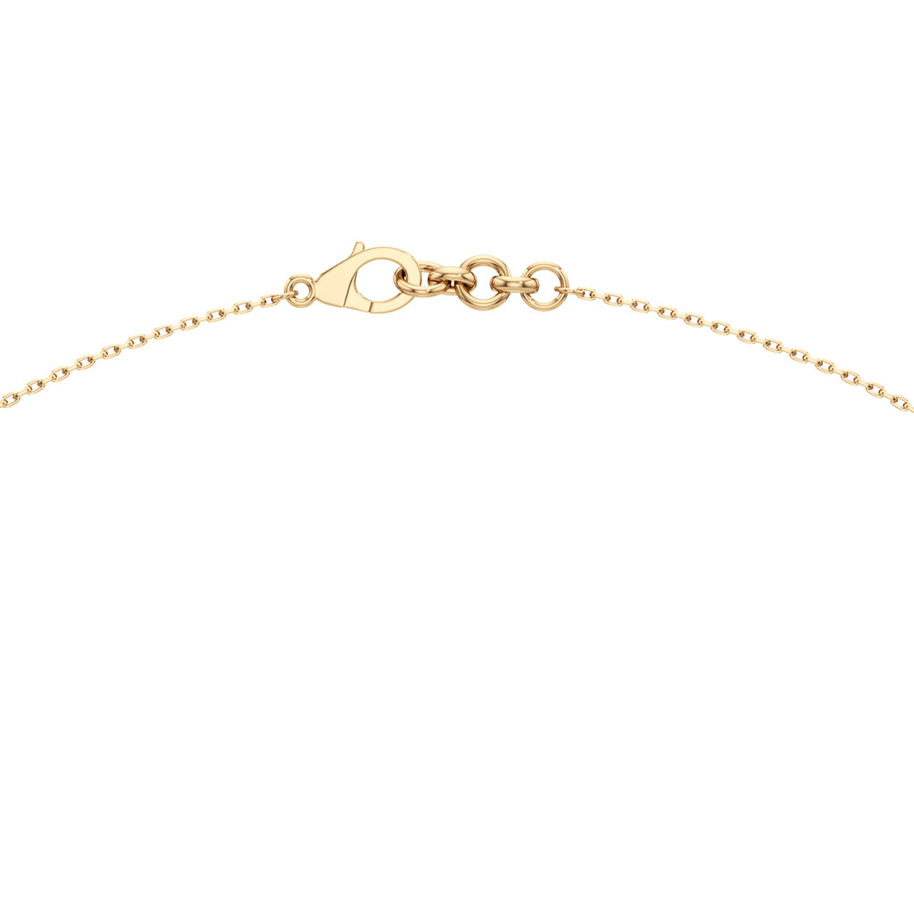 1.00Ct Round Shape Gold Casual Glow Pendant