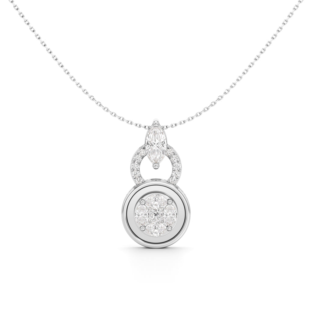 1.75Ct Round Glow Casual Pendant