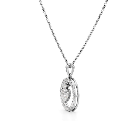 1.00 Ct Fancy Mirage Pendant