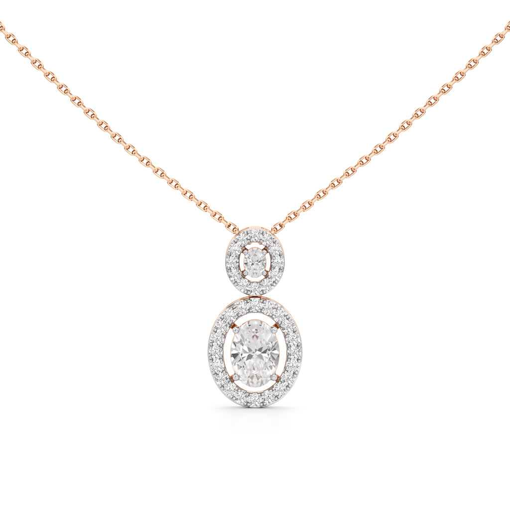 1.75 Ct Halo Aura Pendant