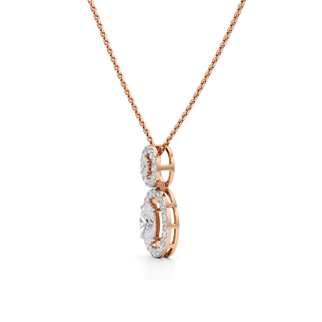1.75 Ct Halo Aura Pendant