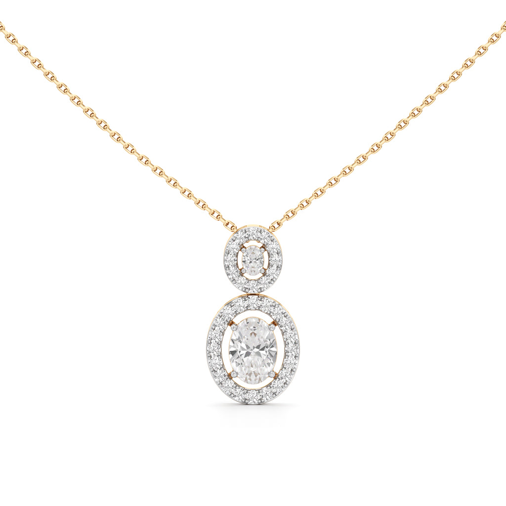 1.75 Ct Halo Aura Pendant