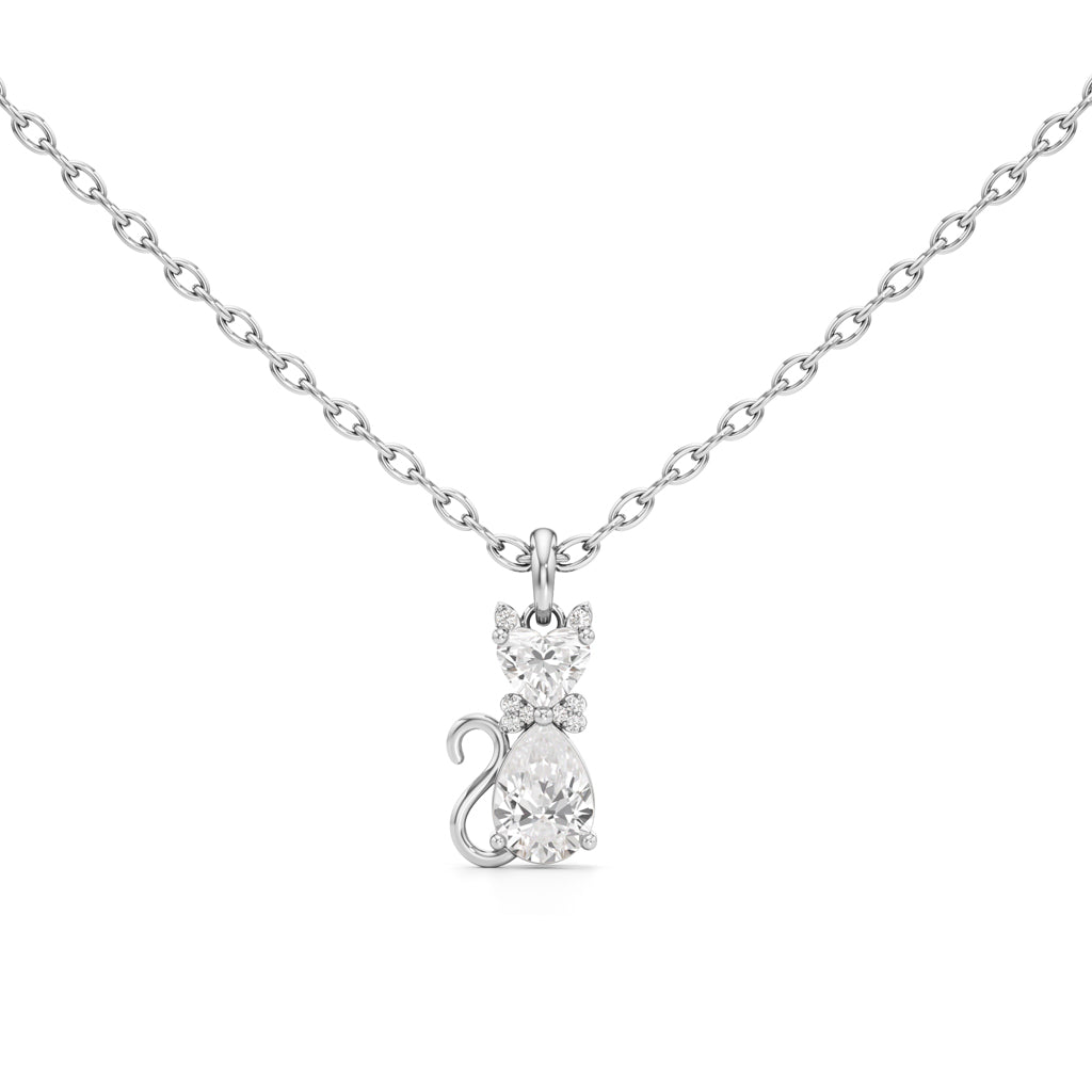 1.25 Ct Cat Shape Casual Pendant