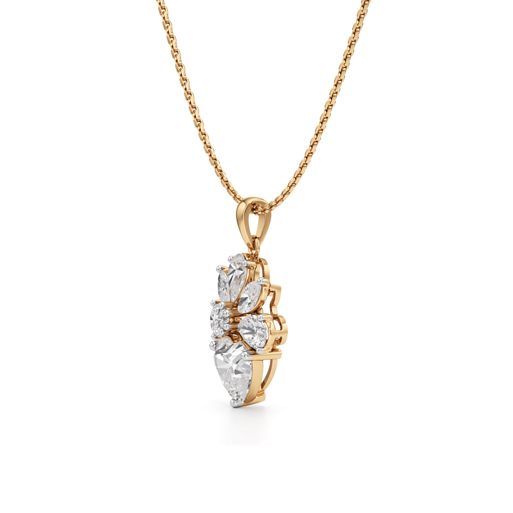 3.75 Ct Luxe Fancy Diamond Pendant