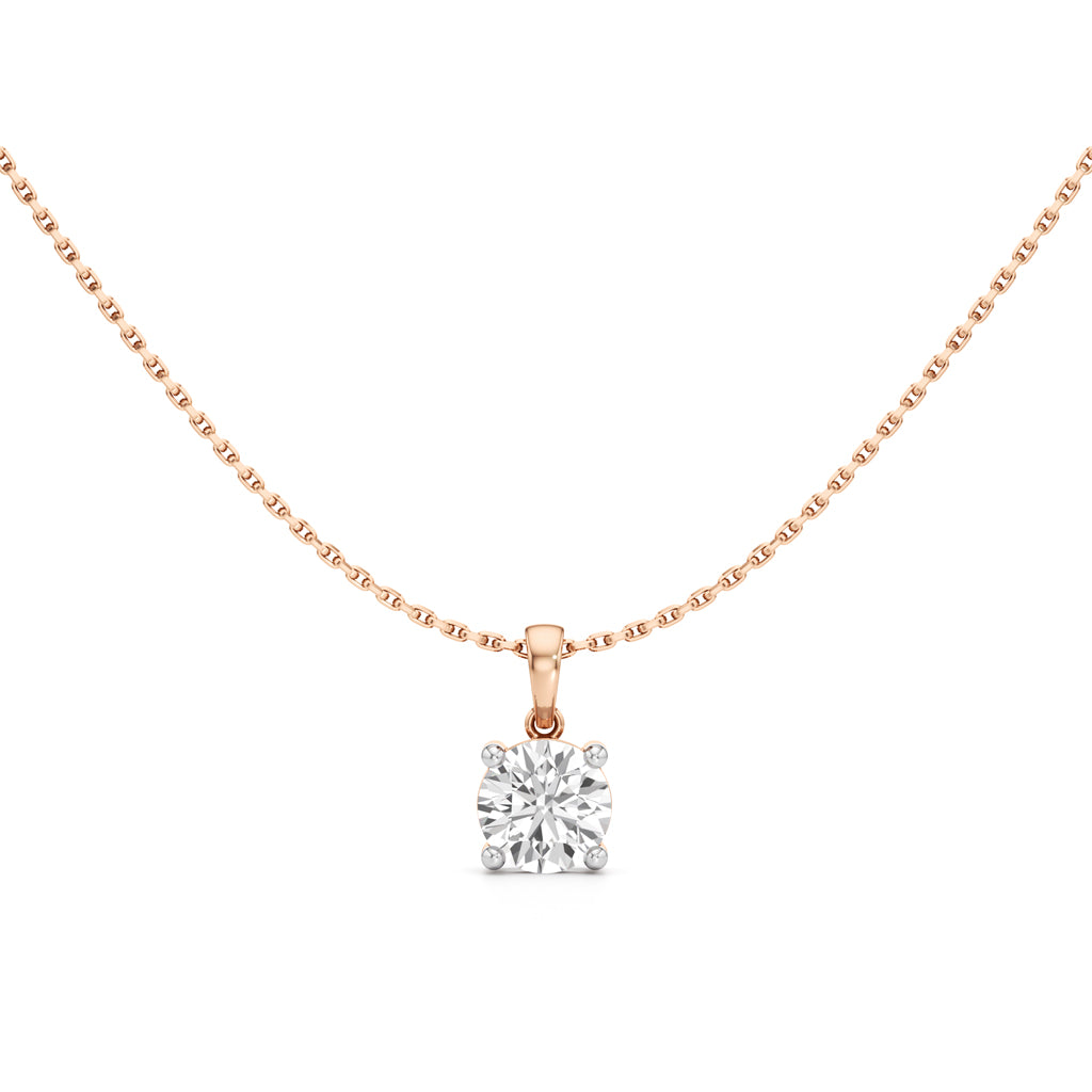 Lumine Solitaire Pendant Necklace