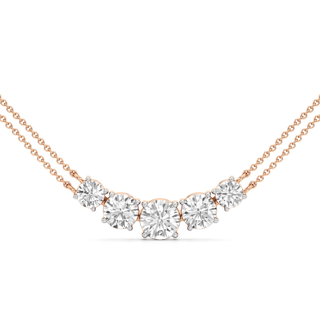 Aurora Arc Diamond Necklace