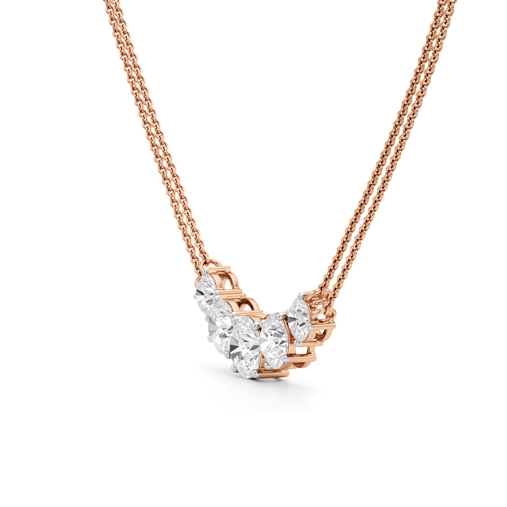 Aurora Arc Diamond Necklace