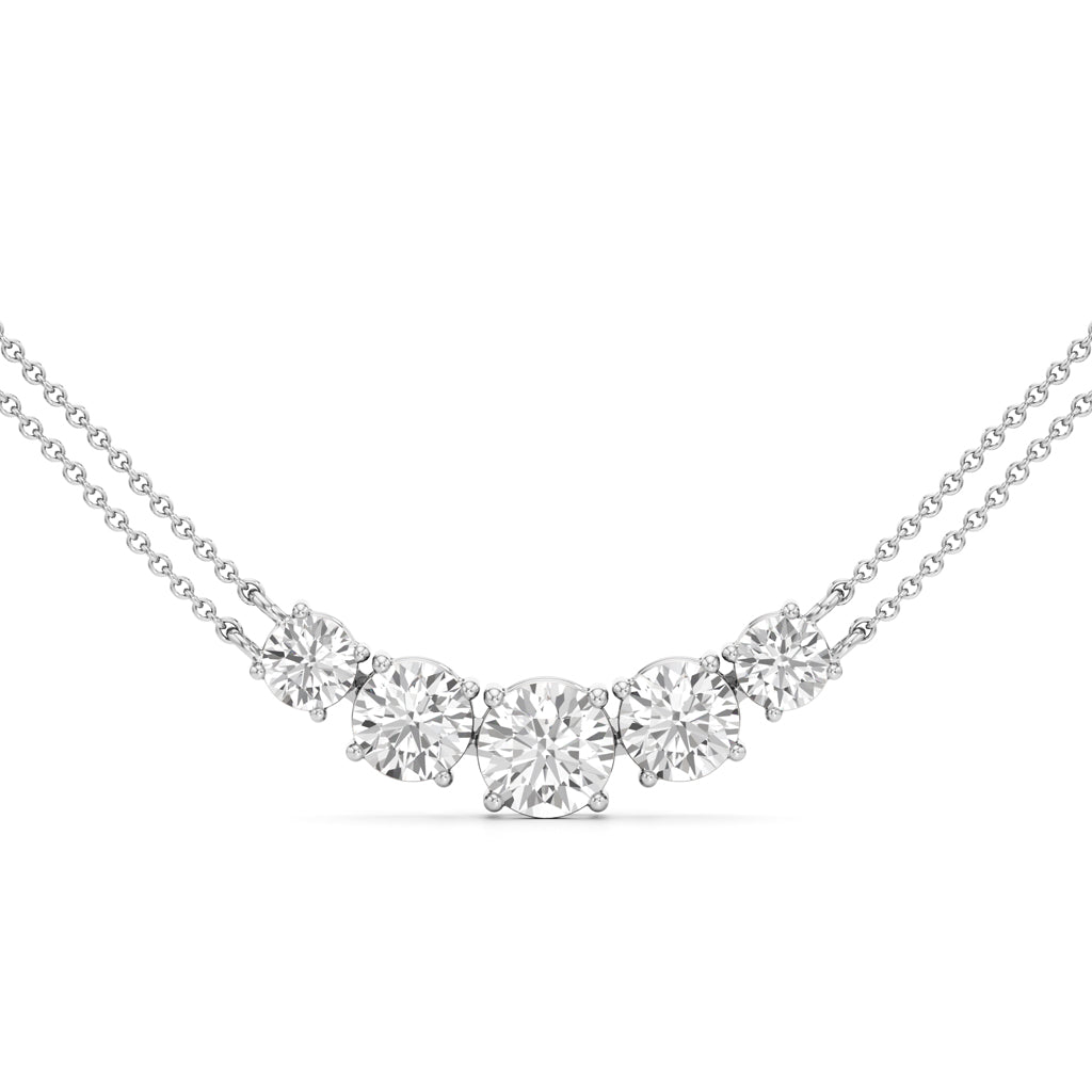 Aurora Arc Diamond Necklace