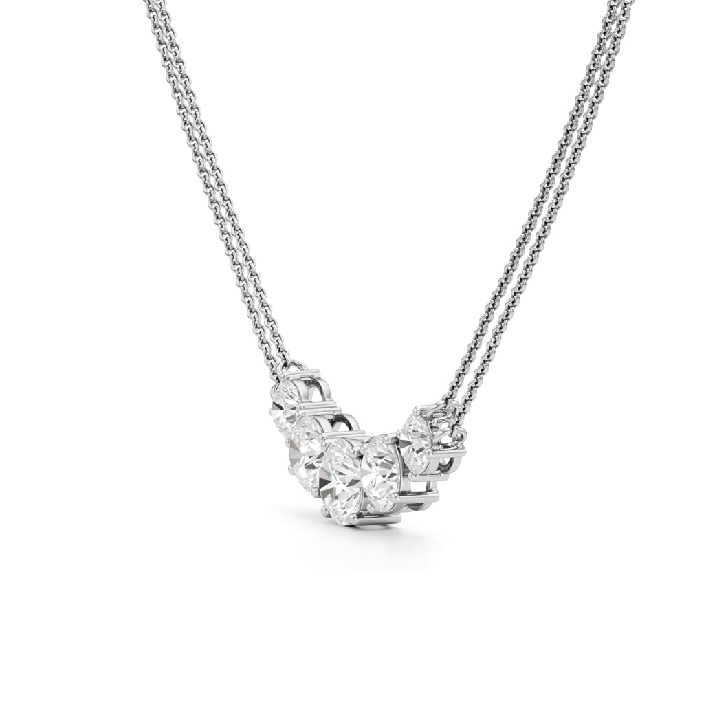 Aurora Arc Diamond Necklace