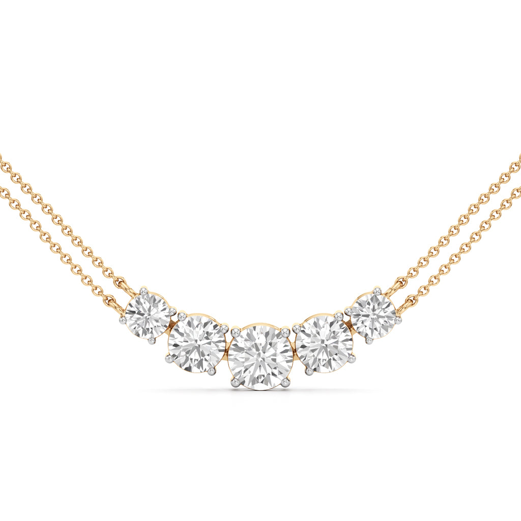 Aurora Arc Diamond Necklace